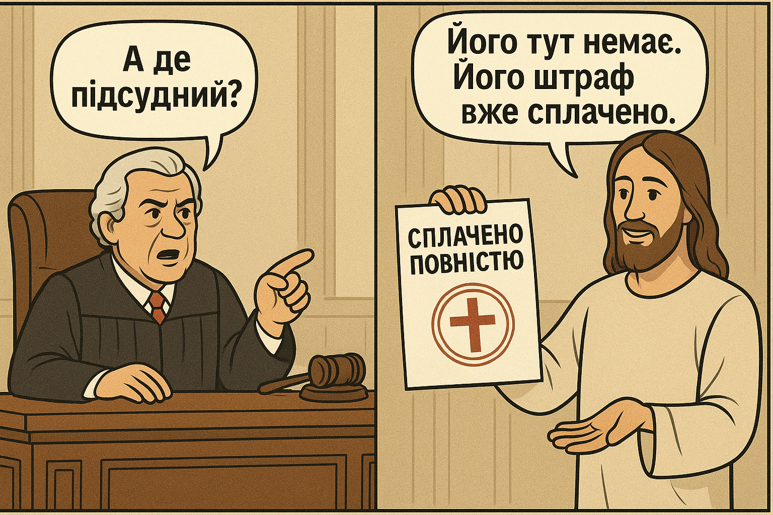Той, хто вірує в Божий суд, не приходить