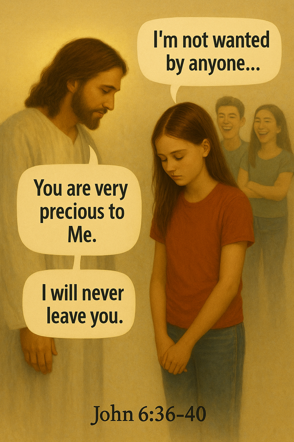 Jesus never gives up